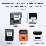 Phomemo M110/M220 40x30mm 열 라벨 - 비즈니스/바코드/포장/사무용 자체 접착 방수 광택 스티커 : 미주에치
