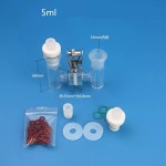 5-100ml H형 밀봉 2구 전해질 셀 실험실 교환  이온 전기화학 : 라페이