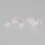 가온전선 RJ-45 커넥터 J1881 8핀 UTP6용 100개 LAN 랜선 I236281 : 전기자재파워몰