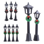 1/12 인형의 집 미니어처 크리스마스 공원 마을 가로등 인형 가로등 시골 장식 장난감 집 장식 마당 장식 1 개 : 파크상사.