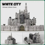 몽테조이 화이트 캐슬 시티 MOC 링 영화 장면 빌딩 블록 유명한 건축 모델 브릭 DIY 조립 완구 컬렉션 : 까루가게
