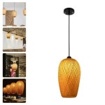 중국어 대나무 짠 농장 음악 레스토랑 샹들리에 손수 작은 거실 찻집 펜던트 램프 : 호원조명
