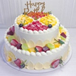 3단 케이크 모형 촬영용 공간대여 돌잔치 포토존 장식 A타입 (25.4x15.2cm) : 업라이트 쇼핑몰