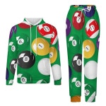 당구장 테이블볼 여성복 남성 라운지 후드티 팬츠용 트레이닝복 세트 2피스 XX-Small : 하비앙