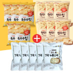 [6+5+5이벤트]알뜰구성 열풍에 구운 기름제로현미칩 옥수수 퀴노아 7곡 현미과자 혼합제품 : 해니칩
