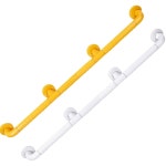 벽면 안전바 보조손잡이 60cm 흰색 동사무소 노약자 일자형 실버용품 경로당 ABS 손잡이 사이즈 커스텀 : 한결담음