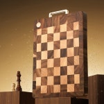 체커보드는 항균 및 곰팡이 방지 기능이 있으며 가정용으로 두꺼운 창의적인 원목 접합 도마입니다. : 다이렉트스토어2