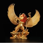 30CM 대형 -좋은---가정 가족 효능 보호 불교 불교 황동 Garuda Dhwaja 금도금 불상 : 파크상사.