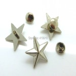 실버 톤 스타 스파이크 리벳 스터드 16mm x 5/8) 가방 의류  -50 세트 J1764 : 화봉산업