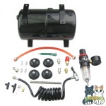 AS18B/AS18 에어 컴프레서 키트 - 페인팅 및 DIY 건 포함 3L 저장 탱크 : 쿠쿠스토어29