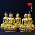 조각상 불교 Vairocana Aksobhya Ratnasambhava Amitabha Amoghasiddhi 금도금 조각상 2025 A 세트 5 개 : 파크상사.