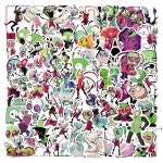 110개 Invader Zim 스티커 DIY Scrapbooking 전화 수하물 스케이트 보드 방수 데칼 : 미주에치