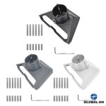 Starlink Gen 3 파이프 어댑터 지붕 장착 폴 커넥터 표준 접시 킥스탠드 용 위성 브래킷 : 백암소소온