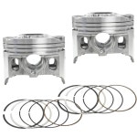 Ninja250 용 2pcs 62mm 링 키트 86-07 GPX250R 88-07 ZZR250 90-07 EL250 Eliminator 250 88-96 KLE250 93-01 : 베니스마켓몰