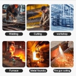 내화 용접 스크린 패널 - 내구성이 뛰어난 난연성 작업장 인클로저, 용접, 연삭 및 유해 환경에서 산업 안전을 위한 보호 장벽 Orange... 