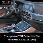 BMW X5 19-21 G05 자동차 인테리어 센터 콘솔 투명 TPU 보호 필름 안티 스크래치 수리 액세서리 : 트레이드셀43