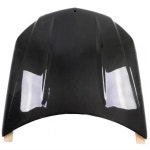 메르세데스 호환 벤츠 호환 W205 2015-2021용 카본 파이버 엔진 후드 C63 스타일 자동차 보닛 : 위드포켓