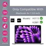MUBUY-GOL 강화 유리 스크린 프로텍터 맥북 에어 136인치 2025-2022 M4 : 나닥스마켓