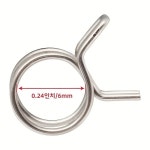 100개 1/4 스테인리스 스틸 관개 클립 중량급 녹 방지 호스 연결기 농장에서 정원까지 누수 수리 키트 : 정봉상사