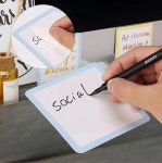 메모지 마그넷 24매 6색상 자석 점착메모지 : 루미온플러스