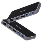 VisionTek VT350 휴대용 USB-C 듀얼 모니터 허브 - Windows /Ma 1 VT350 : 나닥스마켓
