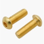 20-1Pcs M2 M2.5 M3 M4 M5 M6 M8 M10 순수 알렌 ISO7380 황동 버튼 헤드 육각 소켓 나사 : 유보물상자