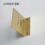 호환 남성/여성 화장실용 3D 모양 문판  커피숍 맞춤형 속이 빈 : 카니스Be