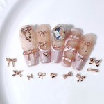 로즈골드 리본 시리즈 네일파츠 (5개입) : 네일재료닷컴