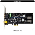 SPDIF 광학 동축 48Khz 24Bit PCIe 사운드 카드를 갖춘 L4MD 디지털 오디오 변환기 : 유앤진01