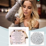 여성을 위한 화려한 레터링 구슬 팔찌, 셀프 워스 동기 부여 스테인리스 스틸 영감 체인 에너지 우정 여성 자매 친구를 주얼리 선물 : 금윤샵