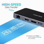 VisionTek VT350 휴대용 USB-C 듀얼 모니터 허브 - Windows /Ma 1 VT350 : 나닥스마켓