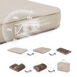 쿠션커버,쿠션파운데이션,쿠션 C12 자동 팽창 쿠션 야외 내장 펌프 12cm 더블 셀프 인플레이팅 캠핑 에어 매트리스 CNK2300WS011... 