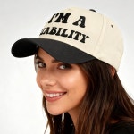 재미있는 개그 트럭 운전사 모자 나는 책임감이 있다 - 자수 조절 가능한 남성용 야구 블랙 Black One Size : darius012