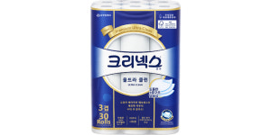 크리넥스 울트라클린 3겹 데코 30롤 1팩 두루마리 휴지 : 동그라미티슈