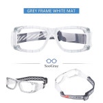 수그리 스포츠 고글 안경 남성용, 라켓볼 농구 축구 보호 1 G8031 Black Frame Black : 무조건 무료배송