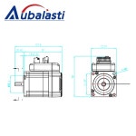Aubsti JMC 2상 Nema23 1N.m 0-1500rpm 하이브리드 통합 클로즈드 루프 스테퍼 서보 모터 드라이버 36VDC iHSS57-36-10 CNC용 : 고도핀