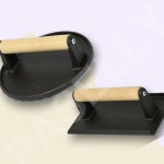 통삼겹스테이크무쇠누름 두툼고기눌러주는주물 무쇠주물 원형 : 다싸넷