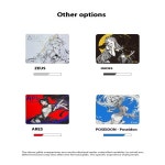 올림푸스 시리즈 포세이돈 마우스패드 Xsoft Fps Unsmooth Neutral 신상 스타일 e스포츠 게이밍 490x420mm 맞춤형 PC : 미주에오