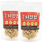 쉐프의선물 국내산 구운 칩 닭고기, 60g, 2개 : 펫포유