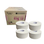 삼정펄프 리빙 점보롤 화장지 엠보싱 2겹 300m 4롤, 1팩 : soomstore