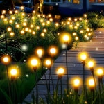 태양광 조명 야외  방수 스마스 반딧불이 스윙 라이트 정원 오 발코니용 : 미주에오