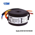 납품전문 15VA 오리지널 노라텔 멀티컴프 프로 토로이달 전원 변압기 가정용 사운드 오디오 앰프 DAC 15W 더블 6V 9V 12V 18V... 