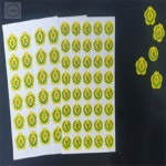 학교 상 스티커 5매입 원형스티커 : 해피데이77