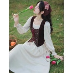 레트로옷 목장소녀 알프스 코디set 졸사 개화기 의상 두건 스커트 수능사진 스카프 : 느루글로벌 2