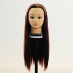 [마타하리] 미용대회 기능장 업스타일 작품용 100% 인모 22인치 브라운 통가발 : 청미사 헤어친구