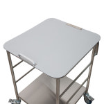 스테인레스 사각 이동식 커버형 세탁물카 KR-LH668C(프레임) : 영남베드