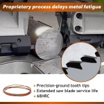 Wen 3970 그리즐리 G0622 G9742 제트 하버 화물 밴드 톱용 64-1/2인치 금속 절단 톱 블레이드 14/18 TPI (5팩), 64.5 x 1/2 0.02... 