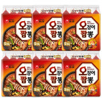 농심 오징어짬뽕 봉지라면 124gx30봉 : 큐마트솔루션