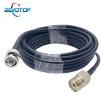 RG58 피그테일 BNC 남성 - UHF 여성 SO239 잭 스트레이트 점퍼 RF 동축 연장 케이블 0.5M 1M 2M 5M : 파인울