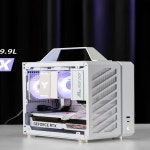 C24 소형 설탕 큐브 ITX 휴대용 측면 투명 데스크상의 컴퓨터 Sfx 전원 공급 장치  미니 알루미늄 케이스 : 미주에구